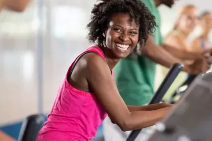 woman working out